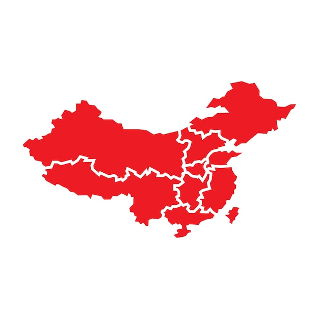 CHINA map icon vector illustration symbol design