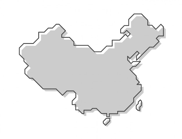 Mappa della cina