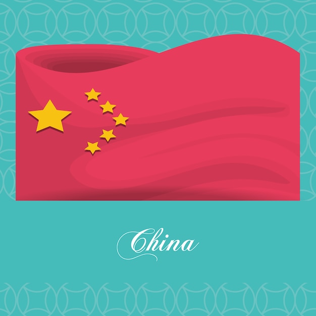 China vlag cultureel icoon