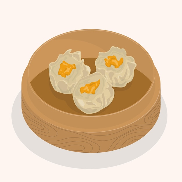 Vector chinees eten vectorillustratie