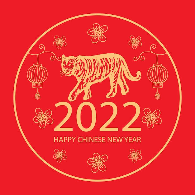 Chinees Nieuwjaar 2022 Jaar van de tijger