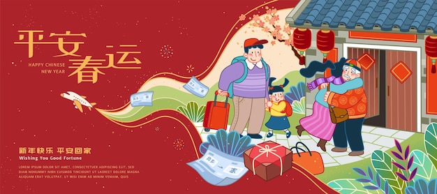 Chinees nieuwjaar reiskoorts