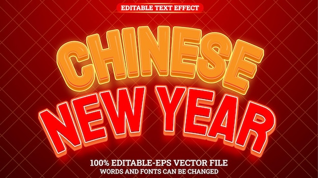 Chinese 3D Text Effect Editable Template