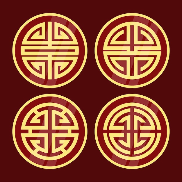 Vector chinese auspicious symbol vector illustration