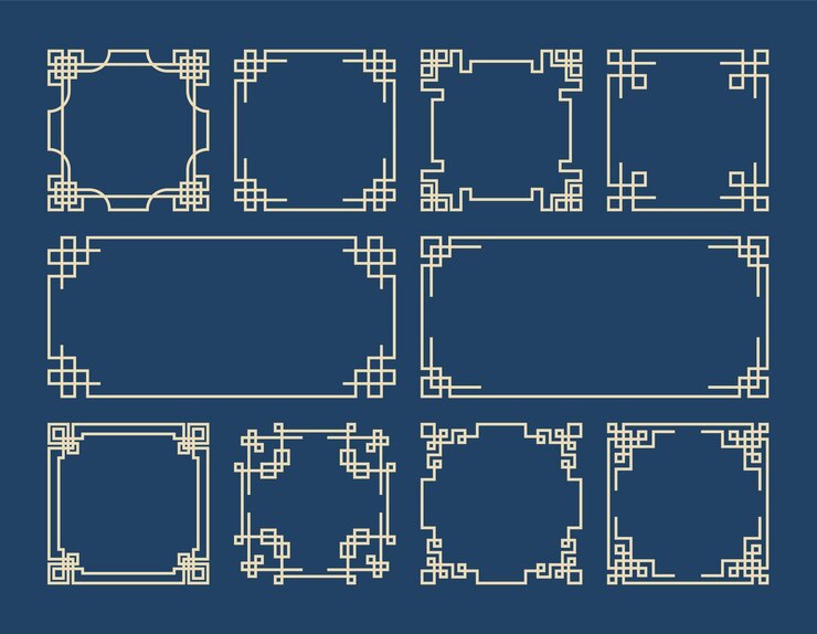 Chinese banners and frames traditional asian design elements chinese ornament vector