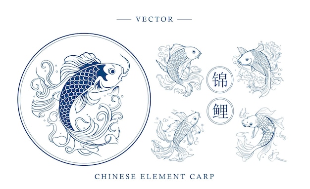 Chinese carp traditional art form