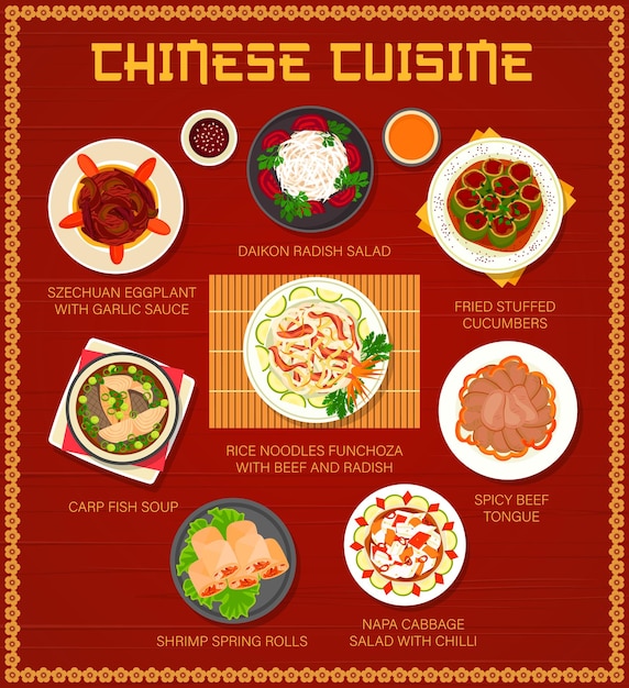 Chinese cuisine restaurant menu Asian food dishes