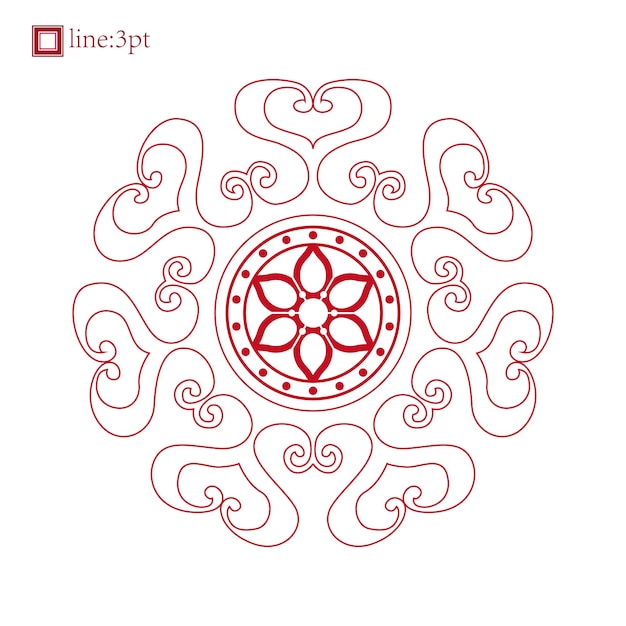 중국 장식 프레임 및 요소 장식품 로맨틱 당초 요소 벡터 디자인 아트 데코