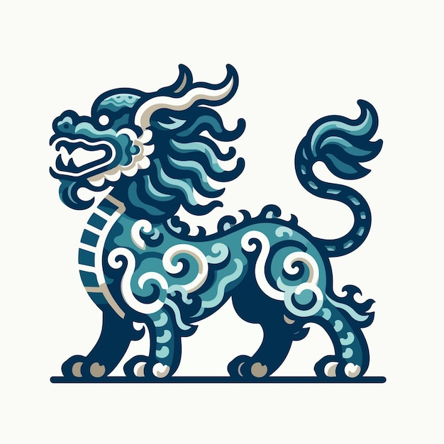 Chinese draak leeuw qilin mythologisch wezen