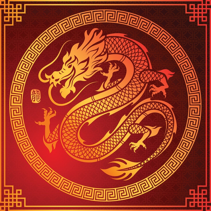 Vector chinese draak