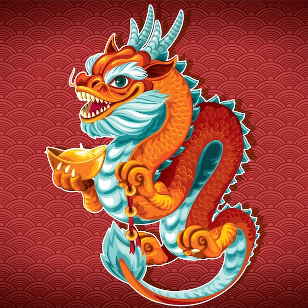 Vettore drago cinese