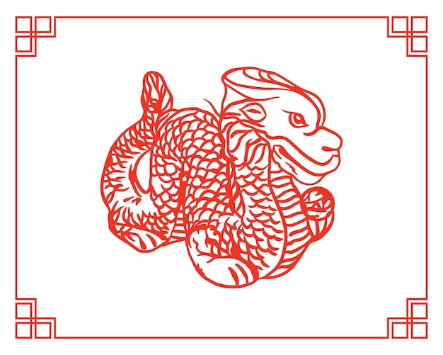 ベクトル 中国のドラゴン 中国の新年グリーティングカード 招待状 大きなバナー ポスター ギフト包装