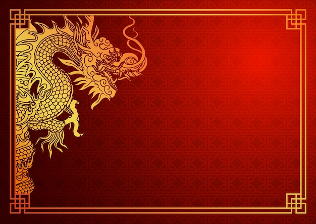 Chinese dragon template