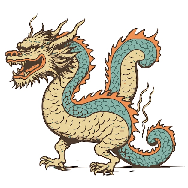 Vector chinese dragon