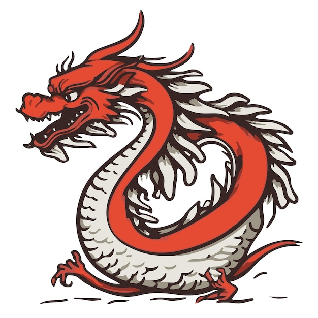 Vector chinese dragon