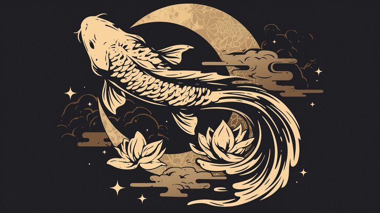 輝く<unk>の中国の金魚のパターン