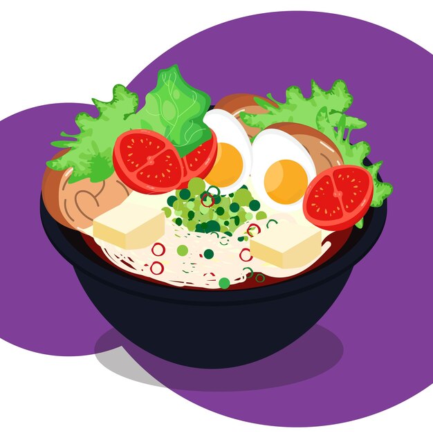 Vector chinese hot bowl vector design