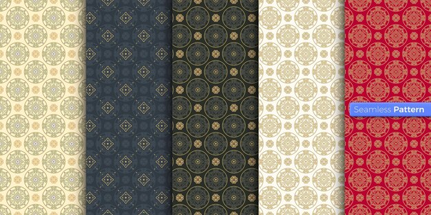 日本風の幾何学的なパターン 背景の色 現代美術 対称的なミニマルスタイル 壁紙 包装 織物 服 記念品 表面 シームレスパターン ベクトル