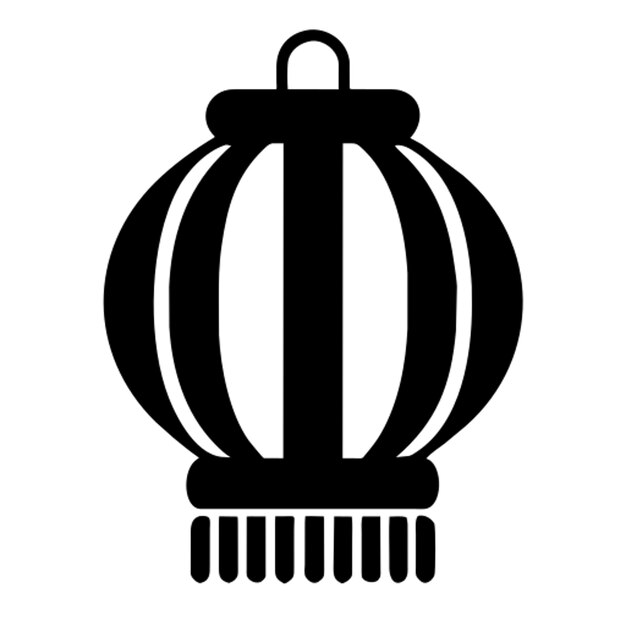 Vector chinese lantern pictogram