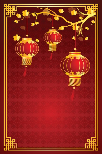 Chinese lantern template