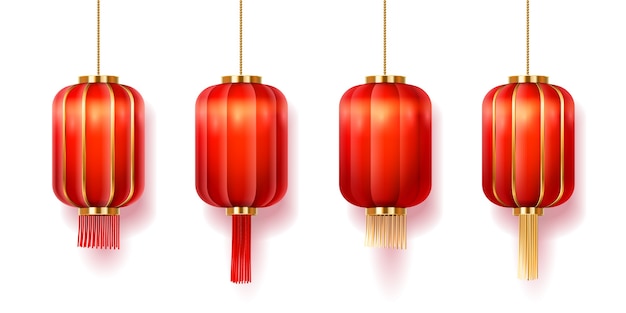 Vector chinese lanterns or paper lights