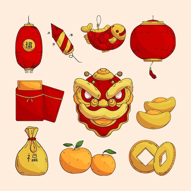 Chinese lunar new year element