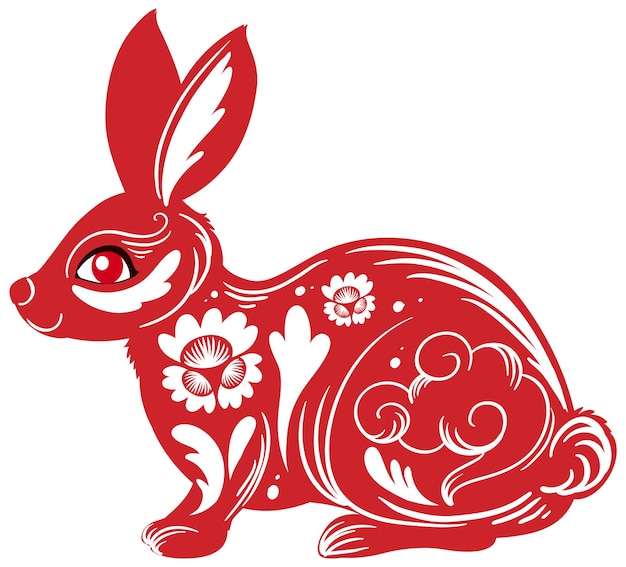 Chinese lunar new year 2023 day of the rabbit Vector Image