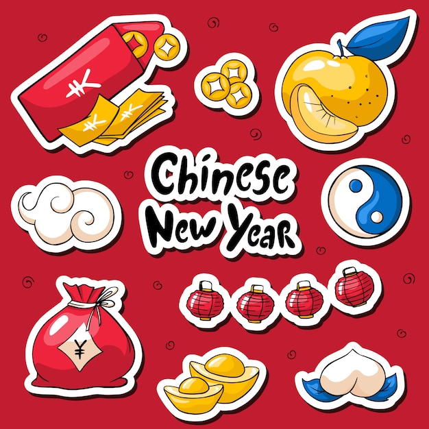 Chinese new year 2019 stickers