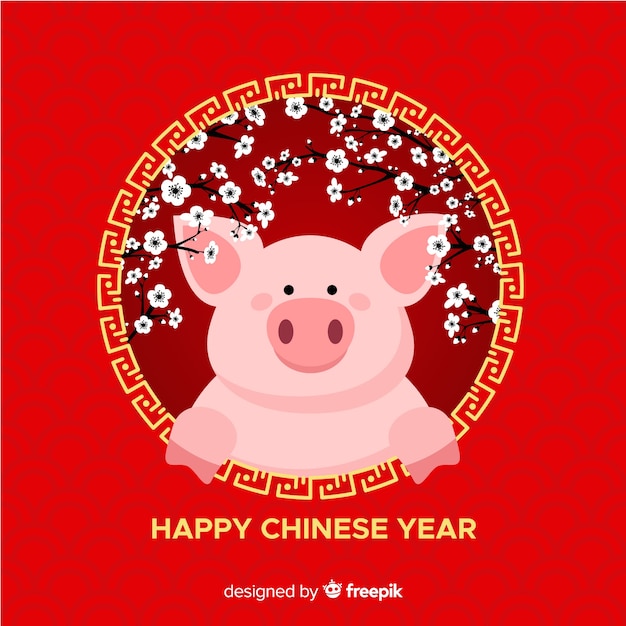 Vector chinese new year 2019