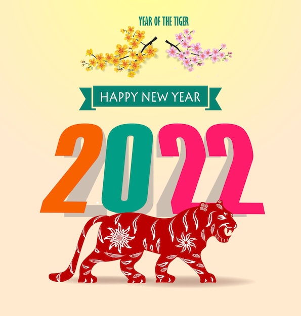 Chinese new year 2022 year of the tiger