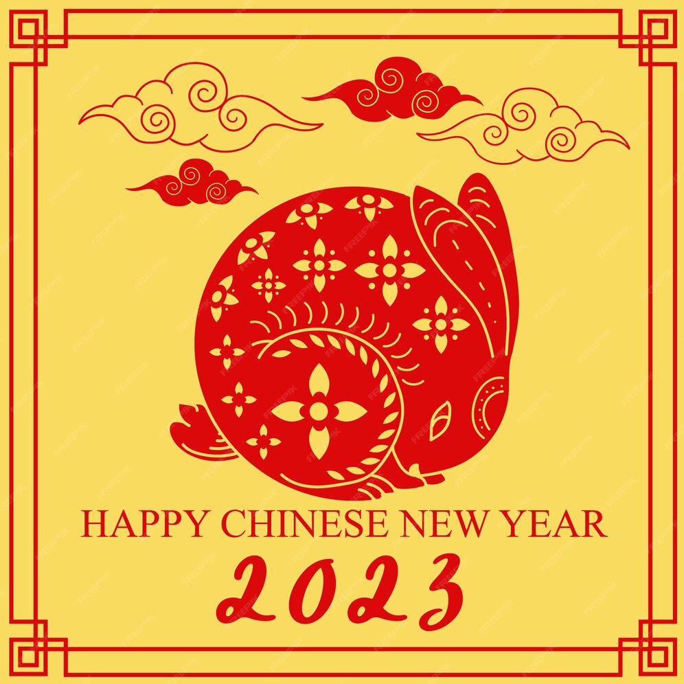 Premium Vector Chinese new year 2023 rabbit zodiac