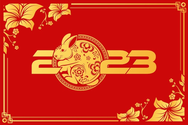 Chinese New Year 2023 with the zodiac rabbit