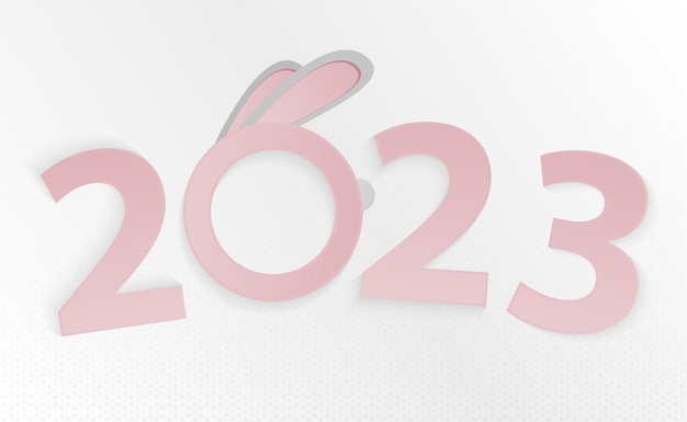 卯の中国の旧正月2023年中国のzodiacrabbit