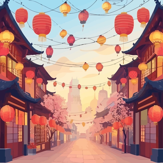 Vettore sfondo del nuovo anno cinese