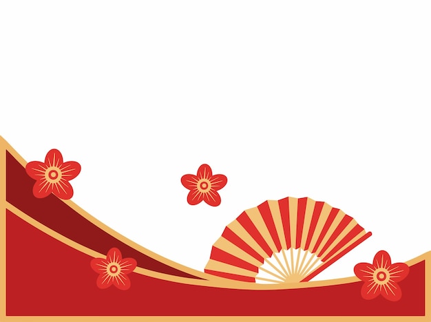 Chinese New Year Border Frame Background