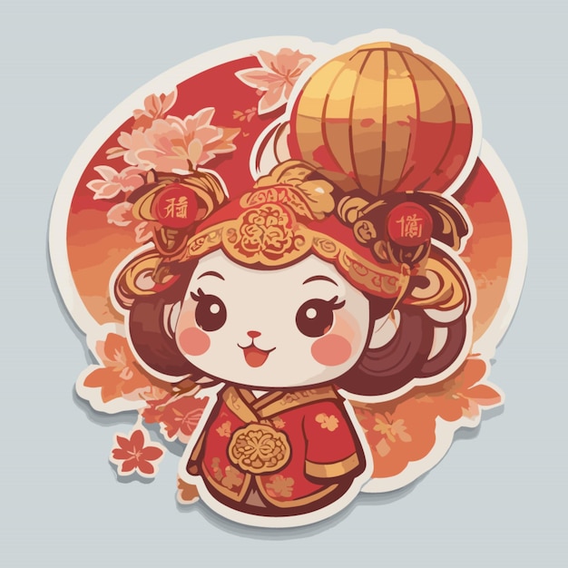 Vector chinese new year cartoon vector