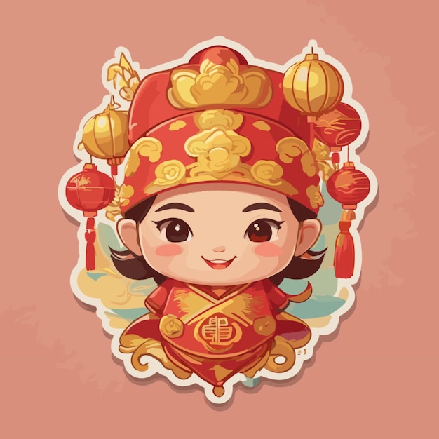 Vector chinese new year cartoon vector