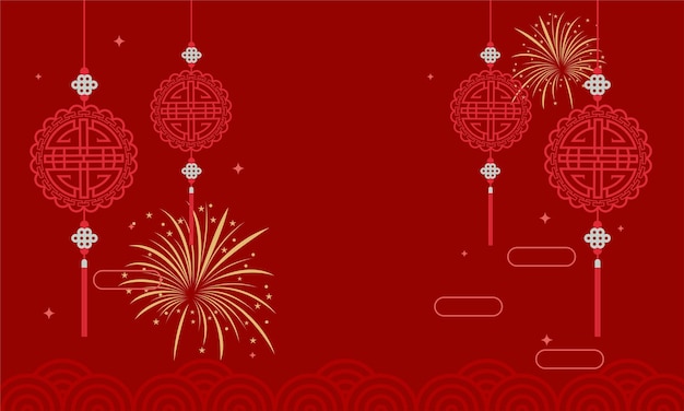 Vector chinese new year celebration festive background