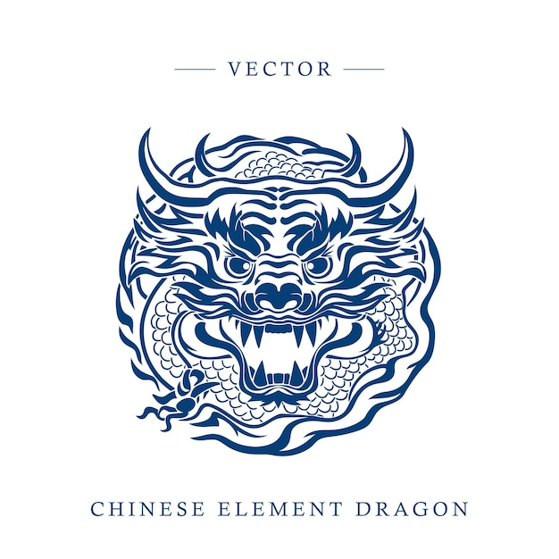 Vector chinese new year of the dragon 2024