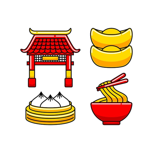 Chinese New Year Element Vector Illustration