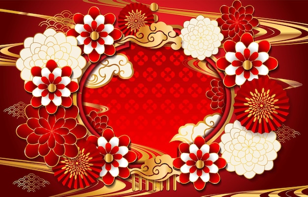 Chinese New Year Festivity Background Concept