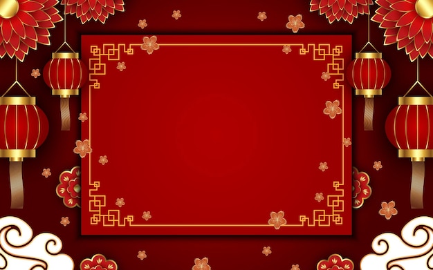 Chinese New Year Festivity Background