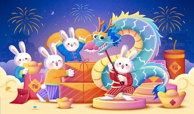 Chinese new year illustration