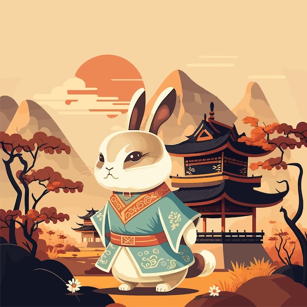 Chinese New Year Lunar 2023 year of the Rabbit zodiac signs