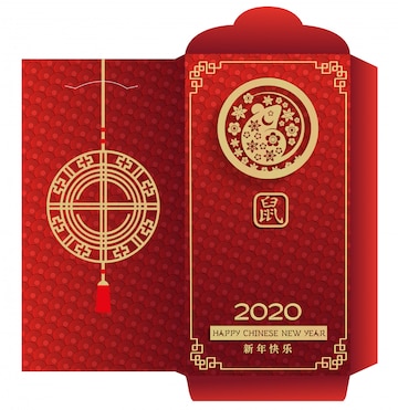 Premium Vector | Chinese new year money red envelope