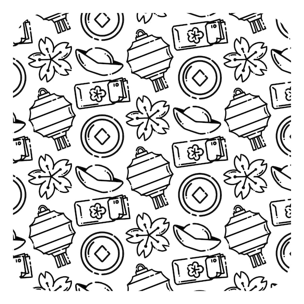 oriental chinese new year seamless pattern free