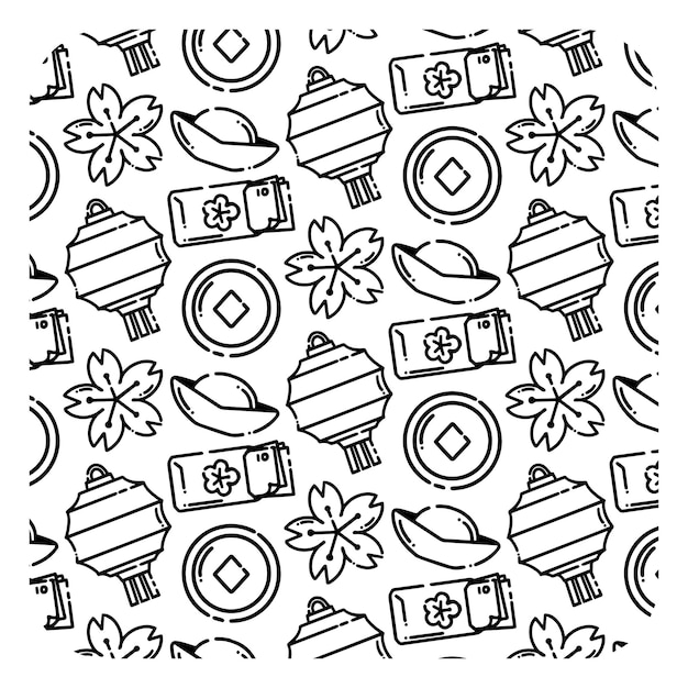 Chinese New Year Pattern Seamless Background