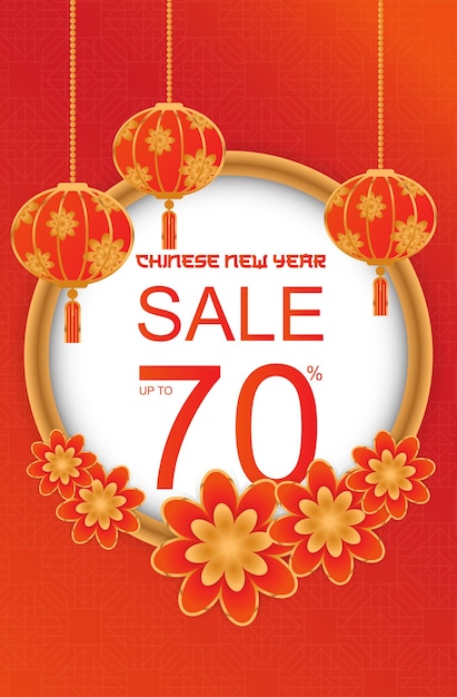 Chinese New Year Sale Illustration