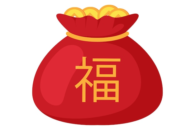 Premium Vector | Chinese new year sticker design