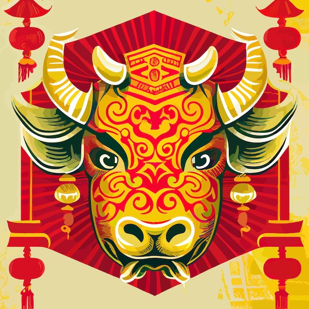 Chinese new year symbol illustration chinese zodiac animal